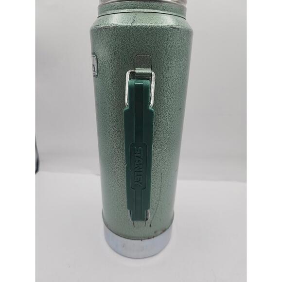 Stanley Aladdin A944DH Stainless Steel Thermos One Quart USA Green Vintage - Picture 5 of 10